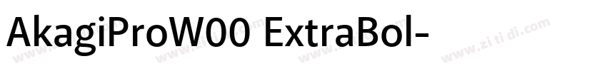 AkagiProW00 ExtraBol字体转换